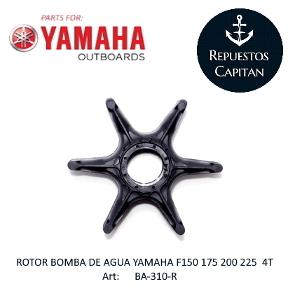 ROTOR BOMBA DE AGUA DE YAMAHA F150 175 200 225  hp 4 T