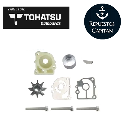 KIT DE BOMBA DE AGUA DE TOHATSU MERCURY 15 - 18 HP C-CARC