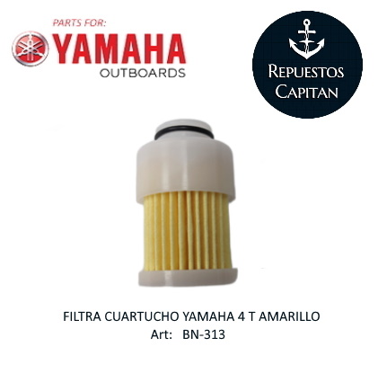 FILTRO CARTUCHO YAMAHA 4T AMARILLO