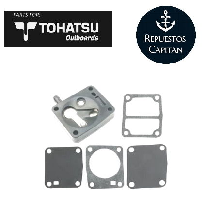 KIT DIAFRAGMAS C/ CUERPO BOMBA DE NAFTA DE TOHATSU 4 A 18 HP