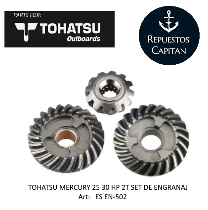 TOHATSU MERCURY 25 30 HP SET DE ENGRANAJES 