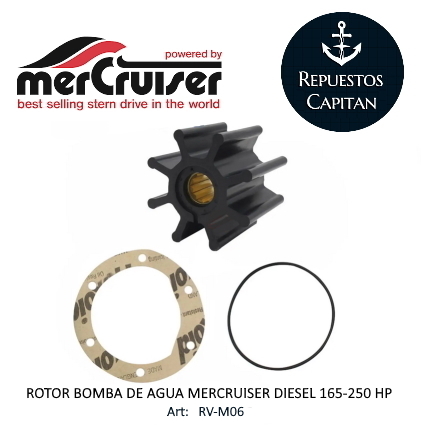 ROTOR BOMBA DE AGUA MERCRUISER DIESEL 165-250 HP