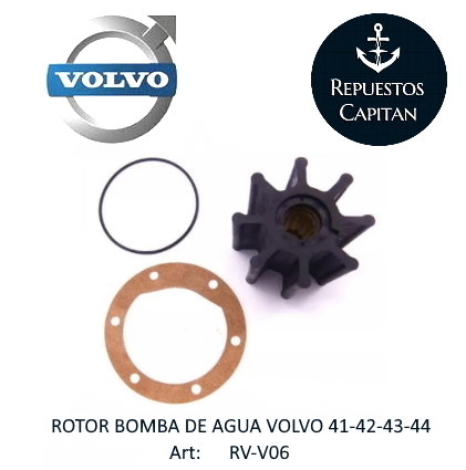 ROTOR BOMBA DE AGUA VOLVO  41-42-43-44  